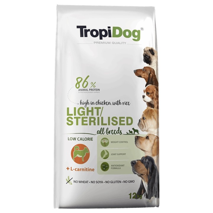 Tropidog Premium Light Huhn - 12 kg