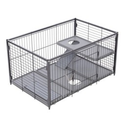 TIAKI Kleintierkäfig Villa -  Add-on Unit: L 79 x B 52 x H 42,5 cm