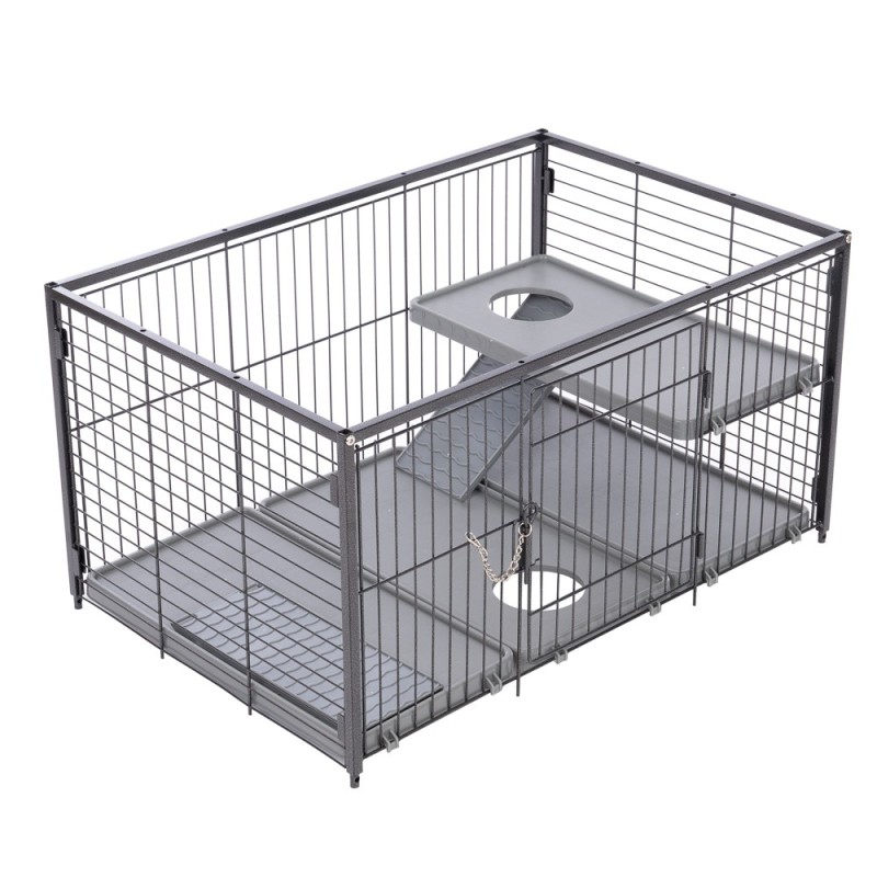 TIAKI Kleintierkäfig Villa -  Add-on Unit: L 79 x B 52 x H 42,5 cm