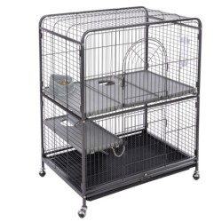 TIAKI Kleintierkäfig Villa - Hauptkäfig: L 79 x B 52 x H 99,5 cm