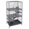 TIAKI Kleintierkäfig Villa - Sparset: Hauptkäfig + Add-on ( L 79 x B 52 x H 142 cm)