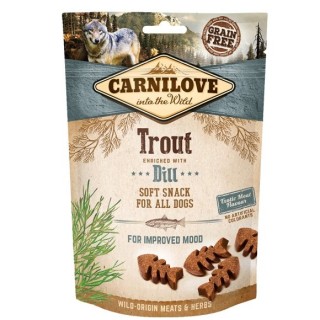 CARNILOVE Semi moist snacks Delikatesse mit Forelle und Fenchel 200 g