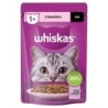 WHISKAS Adult 85g: Nassfutter für adulte Katzen mit Lachs in Sauce