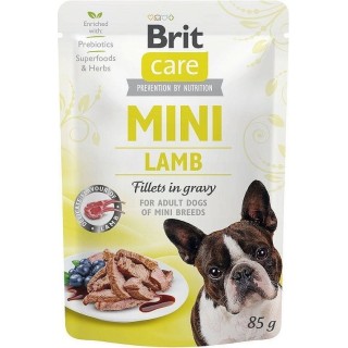 BRIT CARE Mini Adult Pouch Lamb 24x85 g Nassfutter für kleine Rassen