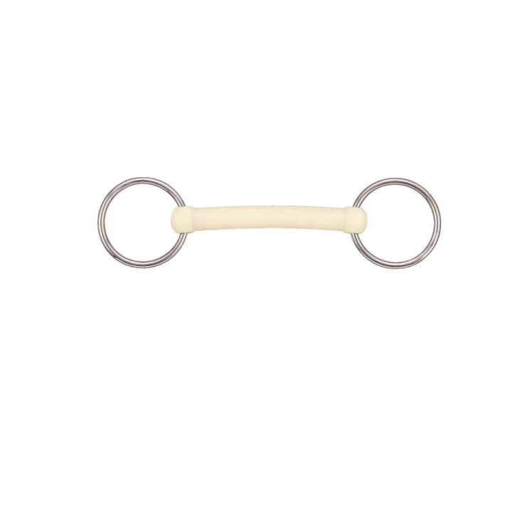 2-Ring-Gebiss für Pferd abnehmbar gerade Soyo Happy mouth "plain"