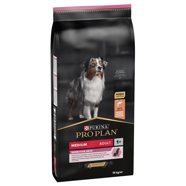 PURINA PRO PLAN Medium Adult Sensitive Skin - 14 kg