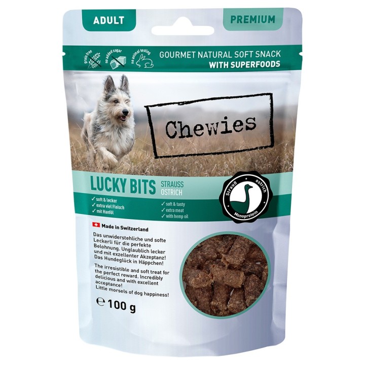 Chewies Lucky Bits Adult - Sparpaket: Strauß 3 x 100 g