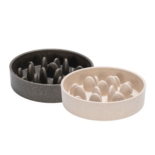 Designed by Lotte Bambus Anti-Snatching Schüssel Pom - Katze - Beige