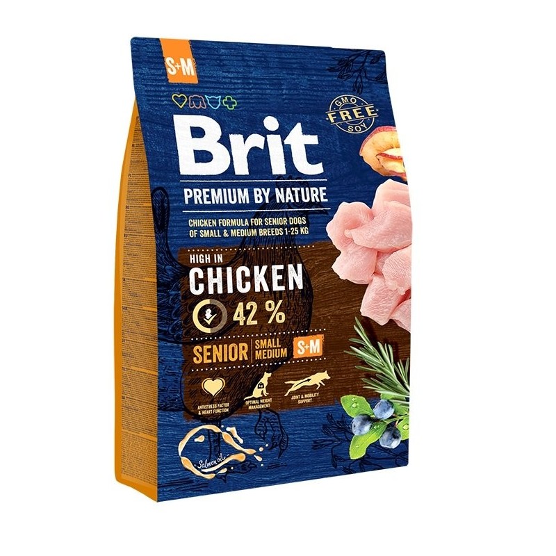 BRIT Premium By Nature Senior Small Medium S+M 3 kg