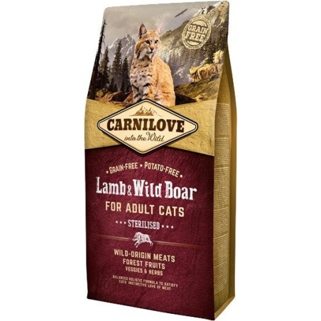 CARNILOVE Sterilised Cat Adult - Lamb &amp, wild Boar 6 kg