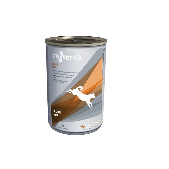 TROVET Adult MXF Nassfutter für ausgewachsene Hunde 400 g
