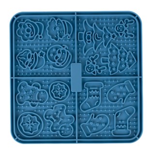 TIAKI Weihnachtliche Schleckmatte - ca. L 16 x B 16 x H 0,8 cm