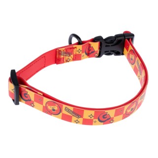 Harry Potter Halsband Gryffindor, orange - Größe S: 25 - 36 cm Halsumfang, 20 mm breit