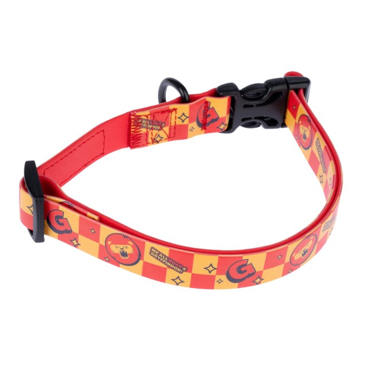 Harry Potter Halsband Gryffindor, orange - Größe S: 25 - 36 cm Halsumfang, 20 mm breit