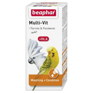 BEAPHAR Multi-Vit Parrots Vitaminpräparat für Papageien 20 ml