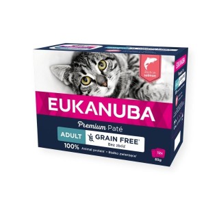 EUKANUBA Grain Free Adult Lachspastete 12 x 85 g