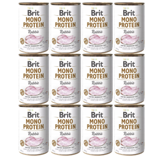 BRIT Mono Protein Rabbit 12x400 g Kaninchen