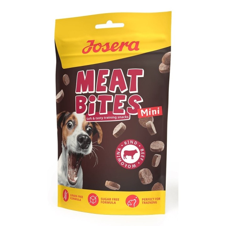 JOSERA Meat Bites Mini Beef Rindfleisch-Trainingsleckerli für kleine Rassen 70g