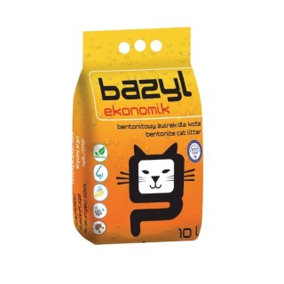 BAZYL Ekonomik 10 L natürliches Bentonit-Katzenstreu