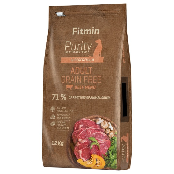 Fitmin dog Purity Adult Getreidefrei Rind - 12 kg