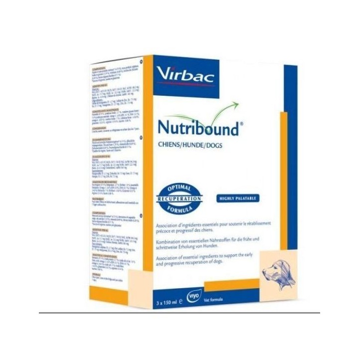 Nahrungsergänzungsmittel für Hunde Virbac Nutribound (x3)