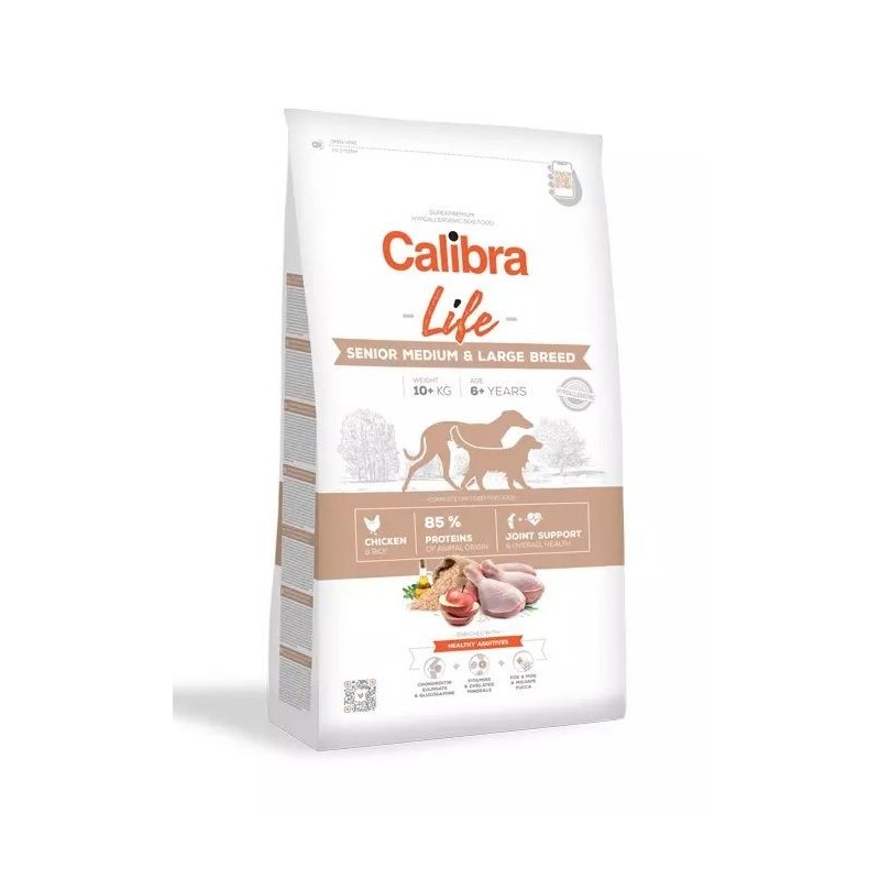 CALIBRA Dog Life Senior Medium&amp,Large Chicken 12 kg