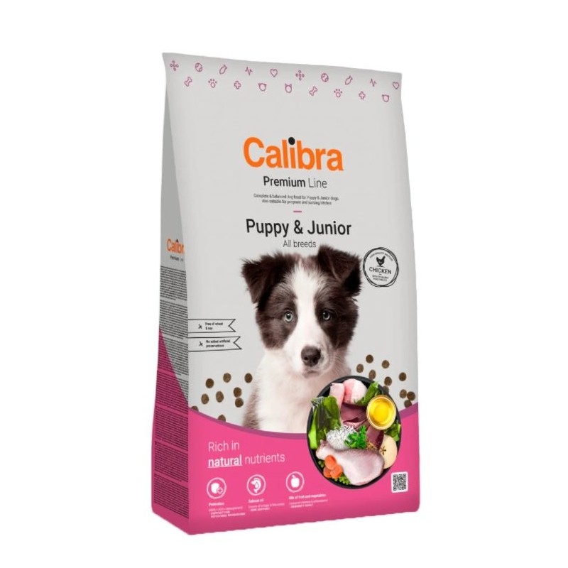 CALIBRA Dog Premium Line Puppy&amp,Junior 12 kg