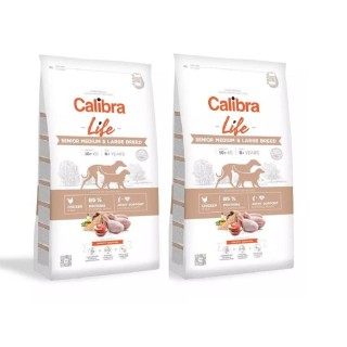 CALIBRA Dog Life Senior Medium&amp,Large Chicken 24 kg (2 x 12 kg)