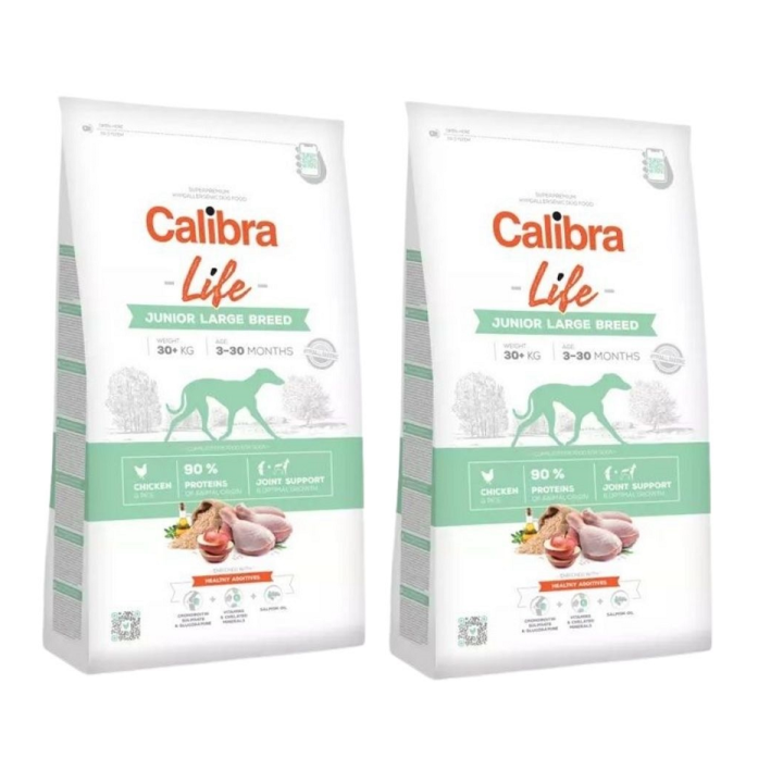 CALIBRA Dog Life Junior Large Breed Chicken 24 kg (2 x 12 kg)