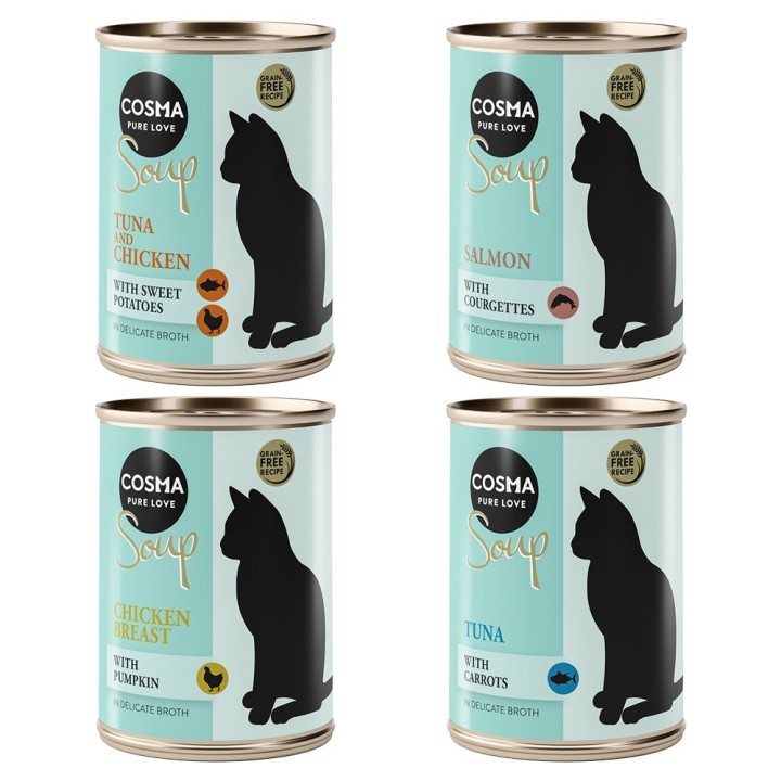 Cosma Soup 6 x 100 g zum Sonderpreis! - Mixpaket 1 (4 Sorten)