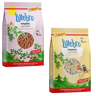 Lillebro Fettpellets 6 kg - Mix zum Sonderpreis! - 6 kg Mix: mit Insekten & Cranberries