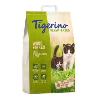 Tigerino Plant-Based Katzenstreu zum Probierpreis! Holzfaser - (parfümfrei) 7 l (3 kg)