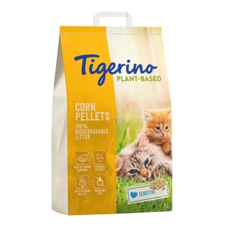 Tigerino Plant-Based Katzenstreu zum Probierpreis! Mais - Sensitive (parfümfrei) 7 l