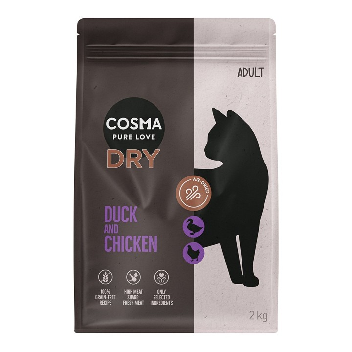 Cosma Air-dried Trockenfutter 2 kg zum Aktionspreis! - Ente & Huhn