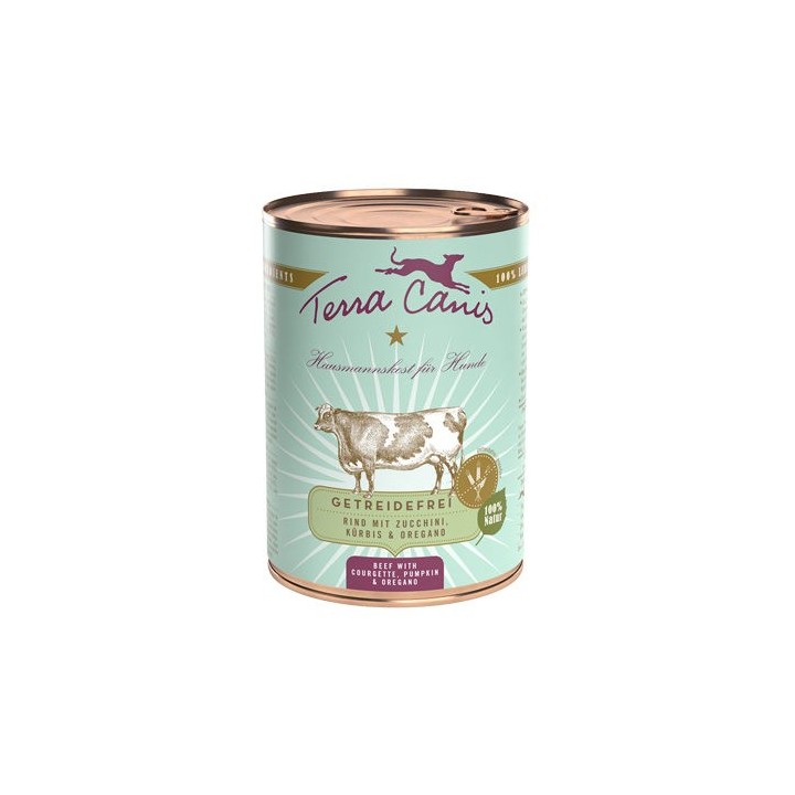 Terra Canis Getreidefrei Rind mit Zucchini - 6 x 400 g