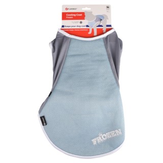 Flamingo Hundemantel Frozen, blau / grau - Größe XL: ca. 45 cm Rückenlänge