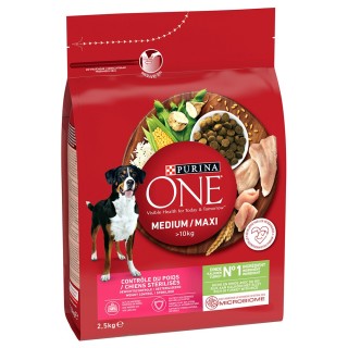 PURINA ONE Medium/Maxi Weight Control Sterilised Truthahn - 2,5 kg