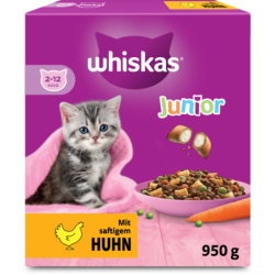 Whiskas Trocken Junior mit Huhn - 950 g