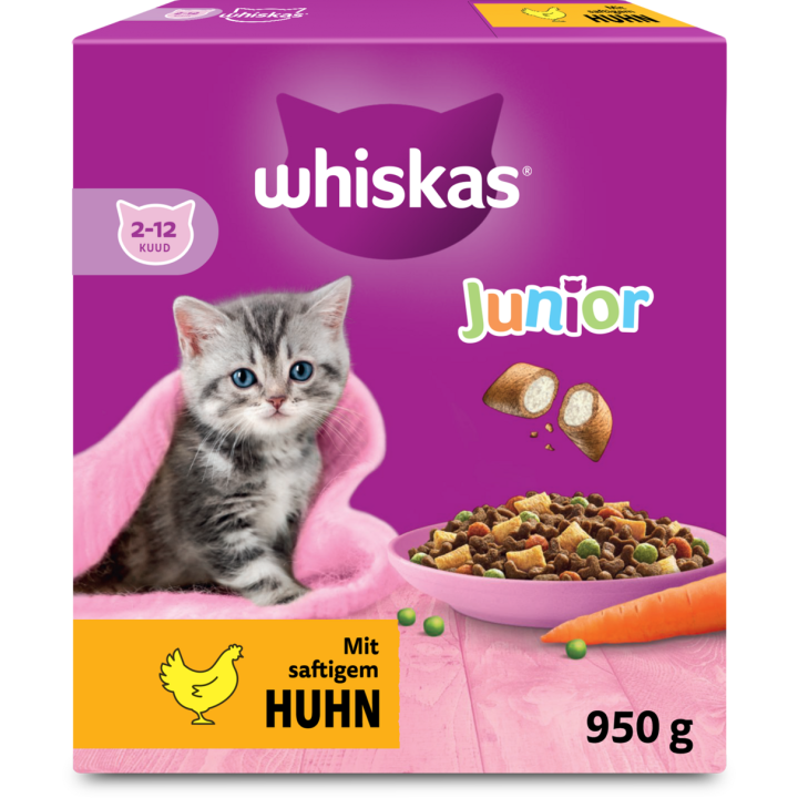 Whiskas Trocken Junior mit Huhn - 950 g