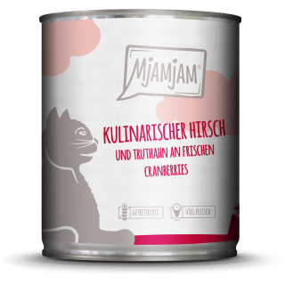 Mjamjam Hirsch, Truthahn und Cranberries - 800 g