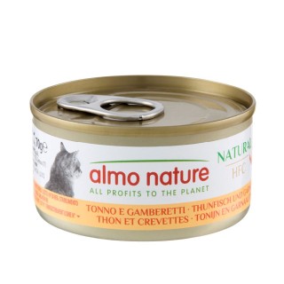 Almo Nature HFC Natural 6 x 70 g - Thunfisch und Garnelen