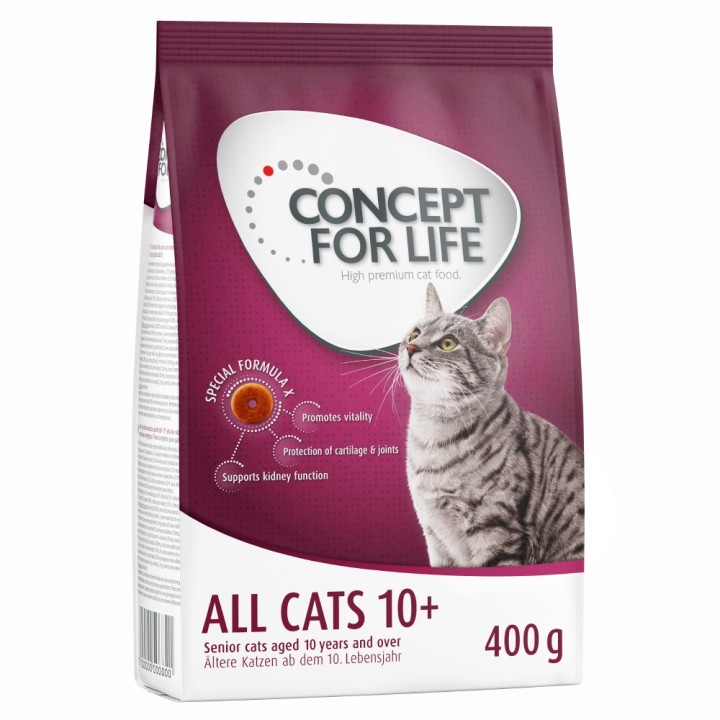 400 g Concept for Life zum Probierpreis! - All Cats 10 +