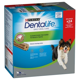 2 x Purina Dentalife Hundesnacks zum Sonderpreis! - Tägliche Zahnpflege-Snacks für mittelgroße Hunde (12-25 kg) - 48 Sticks