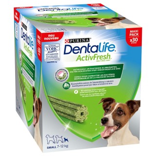 2 x Purina Dentalife Hundesnacks zum Sonderpreis! - Active Fresh Tägliche Zahnpflege-Snacks für kleine Hunde - 60 Sticks