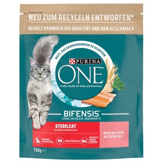 750 g / 1,4 kg PURINA ONE zum Sonderpreis! - 750 g SterilCat Lachs