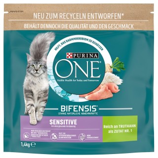 750 g / 1,4 kg PURINA ONE zum Sonderpreis! - 1,4 kg Sensitive