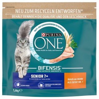 750 g / 1,4 kg PURINA ONE zum Sonderpreis! - 1,4 kg Senior 7+