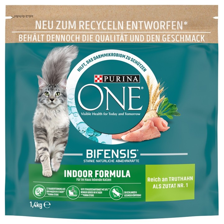 750 g / 1,4 kg PURINA ONE zum Sonderpreis! - 1,4 kg Indoor Formula