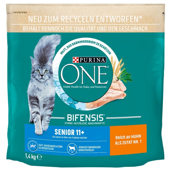 750 g / 1,4 kg PURINA ONE zum Sonderpreis! - 1,4 kg Senior 11+