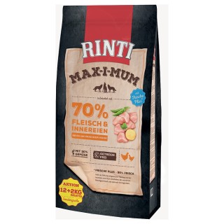2 kg gratis! 14 kg RINTI Max-i-mum - Huhn